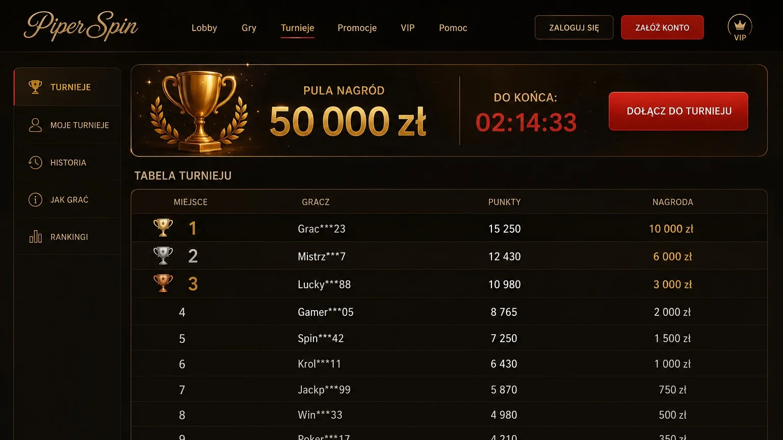 Piper Spin kod bonusowy i inne promocje w PiperSpin Casino dla stałych graczy