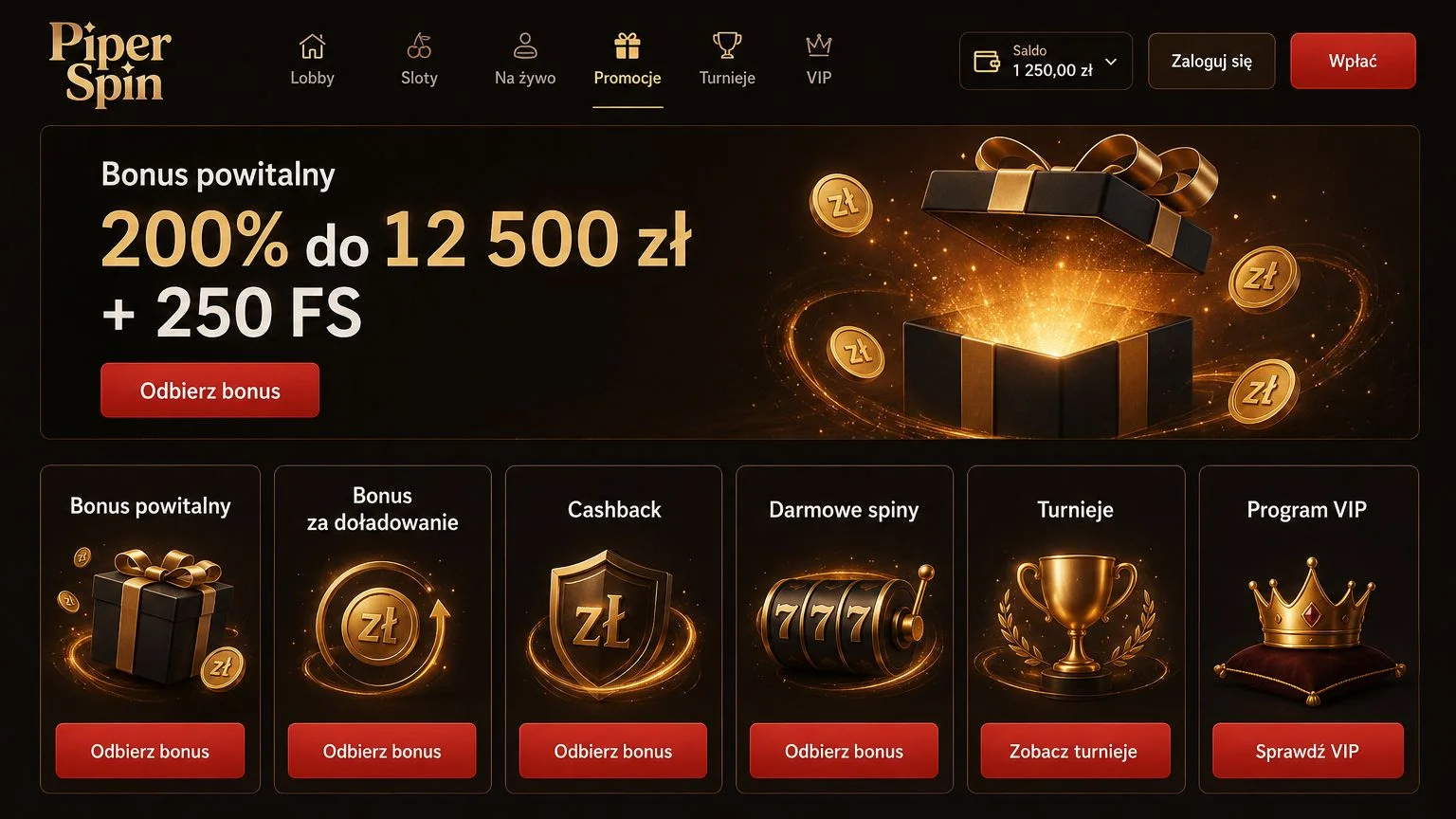 Piper Spin kod bonusowy – co oferuje aktualny kod promocyjny?